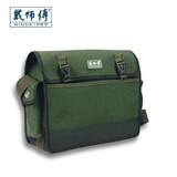 戴师傅 电工工具包帆布大加厚多功能维修安装工具袋耐磨便携小号木工 多功能绿色中号：长40宽14高30