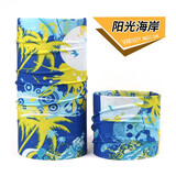 迪路仕（DEROACE）夏季自行车户外骑行魔术头巾钓鱼男女防晒头套面罩围脖装备全脸 阳光海滩