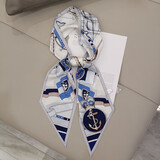 淑咪丽小丝巾女职业细窄韩版细窄长条春秋冬百搭装饰领巾ins潮发带头巾