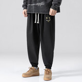 情缘贵族（QINGYUANGUIZU）加大加肥男裤胖子休闲运动长裤宽松肥佬春季大码阔脚裤 3368 5XL (241斤到260斤)