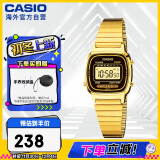 卡西欧（CASIO）经典方块小金表时尚ins复古电子表 LA670WGA-1DF