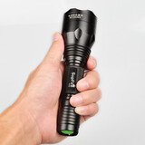 SupFire神火C10强光手电筒 黄光可充电远射家用迷你战术救急探险户外聚光 C10（白光）：1电池+充电器+挂绳