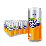 可口可乐（Coca-Cola）芬达 Fanta 无糖零卡 橙味 汽水330ml*24摩登罐 新老包装随机发货