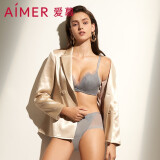 爱慕（Aimer）【商场同款】爱慕内裤裸感轻薄柔软舒适简约中腰平角内裤AM234131 灰肤色 165