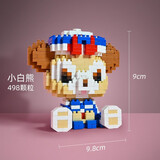 乐乐兄弟兼容高积木六一儿童航天火箭玩具小颗粒立体拼图模型男女孩礼物 雪莉玫(498颗粒)
