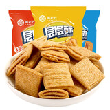黄老五小麦锅巴酥 酥脆膨化食品健康 怀旧零食休闲零食四川特产小吃  香辣60g*2+烧烤60g*2+番茄60g*2