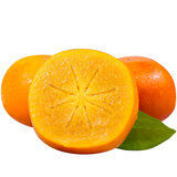 京鲜鲲 新鲜山西脆柿子 巧克力脆柿脆甜硬柿子水果生鲜新鲜水果 2斤活动装净重1.8斤