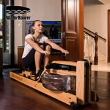 沃特罗伦（WaterRower）【美国原装进口】家用室内智能水阻划船机双轨实木健身器材橡木款 轨道有雕刻LOGO 标准款
