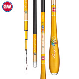 GW光威鱼竿6.3米银影鲫超轻超细鲫鱼竿长节台钓竿钓鱼竿碳素鱼杆手竿钓鱼渔具