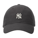 MLB旗舰官方男女帽子运动休闲鸭舌帽情侣遮阳帽软顶棒球帽新年礼物 纽约洋基队/炭灰色/77 均码 F