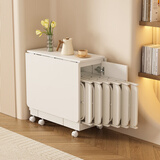 SOFS折叠餐桌椅组合小户型客厅家用简易可移动伸缩吃饭桌子靠墙折叠桌 【收纳款】1.5米 1桌6椅