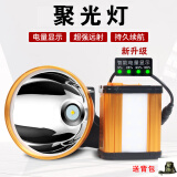 山拓（SHANTUO）大功率头灯8锂9600超亮远射灯珠LED头戴式手电充电夜钓鱼探照矿灯 8006/带侧灯T8灯珠黄光