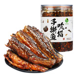 田野故事 吮指手撕鱼288g 中式辣椒酱肉质紧实鲜香入味酥嫩即食香辣小鱼干