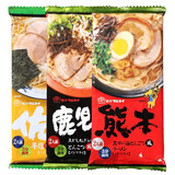 玛尔泰 3包装 日本进口九州日式拉面熊本蒜香豚骨浓汤面方便面速食面条 熊本+鹿儿岛+佐贺各1包