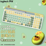 罗技（Logitech） K580 无线蓝牙 办公键盘套装 笔记本平板键盘 创意贴纸款 K580键盘白色 【牛油果果单键盘】