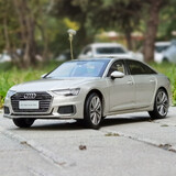 跃纪生（YUEJISHENG）原厂一汽大众新款 1:18 A6合金模型2019车模 仿真车模汽车模型 2019款 奥迪A6L 白金色