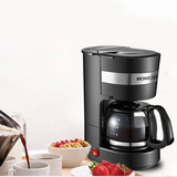 HOMEZEST咖啡机家用小型全自动美式煮咖啡壶650ml滴漏式迷你泡茶壶一体机 CM-1001B+电动磨豆机