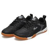 回力运动鞋牛筋底防滑训练鞋男女情侣鞋透气舒适学生比赛乒乓球鞋 WT-101A黑白 44 (270mm) 尺码标准