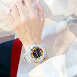 朴里 海贼王联名款涂鸦手表男女高中小学生炫酷夜光闹钟电子手表女 611灰金 星期+闹钟+灯光 电池