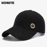 蒙奈特（MONAITTE）帽子女冬季加绒秋冬百搭ins中年妈妈洋气防寒显脸小保暖棒球帽  黑色（标I-2） 可调节（55~60cm）