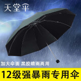 天堂伞大号雨伞10骨加大加固男女双人晴雨两用学生伞折叠定制印刷logo 军绿-晴雨两用10骨加固直径108cm