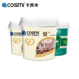 卡西米（cosmi） 卡西米硅藻泥涂料环保家用墙面漆水性硅藻乳套装室内家用自刷涂料 2+1套装(白色可调色）