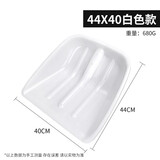 欧帝斯塑料铲子加厚钢化塑料掀锹家用加宽粮食铲加长雪铲子1.2m木杆 大号白色塑料锨【长44宽40cm】
