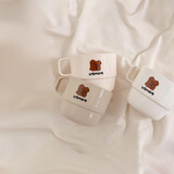 UBMOM儿童水杯可爱卡通家用牛奶果汁喝水杯幼儿园入园宝宝喝水杯子 日常喝水杯有手柄-3个套装