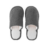 名创优品（MINISO）居家小卷毛系列棉拖男女士冬天室内秋冬拖鞋 深灰色 43-44