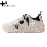 OTZSHOES男鞋情侣同款四季轻便百搭休闲帆布鞋时尚冰山果冻鞋 灰色 42 
