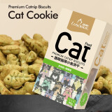 路斯（Luscious） 猫咪零食猫咪磨牙猫薄荷饼干鱼干零食猫饼干 饼干-金枪鱼猫薄荷味80g/盒