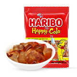 哈瑞宝（Haribo）土耳其进口糖果 儿童零食糖果qq糖 软糖可乐味橡皮糖80g