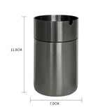 B&y 304不锈钢烟灰缸 加高加厚烟缸 防风车载烟盅 厚料时尚酒吧烟缸 255单支 304单支加高黑色