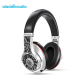阿拉丁精灵aladdinaudio Pro无线蓝牙耳机头戴式游戏音乐监听电脑耳机带麦克风耳麦 【星光银】