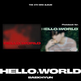 边伯贤：Hello? World - The 4th Mini Album Photobook 【Hello+World】2封面不重复+Folder