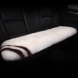 百冉皮毛一体冬季纯羊毛汽车坐垫长毛无靠背座垫真毛车垫单片方垫毛垫 后排长座垫白色 其他车型留言车型(95%车型可用)