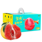 鲜有志红心柚子蜜柚福建平和琯溪冰糖柚当季时令新鲜水果整箱 红心蜜柚 2个礼盒装【5-6斤】