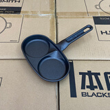 本库出口品质四孔锅煎蛋神器铸铁锅蛋饺不粘锅家用汉堡电磁炉燃气煎锅 两孔-煎蛋锅 18.4cm