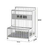 林家小子雨伞架收纳架酒店大堂学校教室门口伞桶商用大容量雨伞存放置物架 雅士白大号