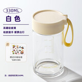 富光（FUGUANG）玻璃杯女夏高颜值便携牛奶咖啡果汁早餐杯刻度新款2025暖手水杯子