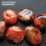 把玩件男士天然红缠丝玛瑙原石正品石头玛脑手把件手玩件 大号可挑