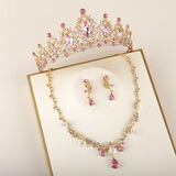 逸妍皇冠头饰儿童公主高端发箍演出生日精致女童玩具手工高端王冠礼物