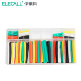伊莱科（ELECALL）热缩管套装热缩管手机耳机线绝缘套管数据线保护管 【2倍缩】5色混搭彩色热缩管套装(直径2-10） 热缩管