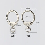 标车族 品牌定制 汽车金属钥匙扣 锌铜合金钥匙挂钩 男士钥匙链 SG拉丝钩 1个