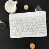 EAEONXE  无线蓝牙键盘  创意无线蓝牙充电便携智能多功能适用于安卓电脑手机迷你键盘 7/8寸白色