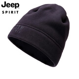 JEEP吉普帽子男士毛绒帽新款防风护耳保暖帽情侣韩版潮流加绒加厚防寒帽 CA0031深灰色
