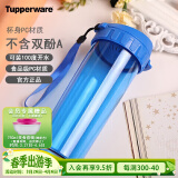 特百惠（Tupperware）茶韵塑料杯 男女学生夏季运动水杯子大容量带滤格 纯净蓝500ML