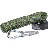 Golmud 户外伞绳 救生绳安全绳 捆绑绳 捆绑户外装备 军迷用品9芯 20米 +双钩迷彩