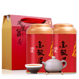 润虎茶叶 金骏眉一级红茶凤舞茶叶礼盒装250g(125g*2罐)