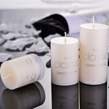 景秀姜山香薰蜡烛浪漫欧式香氛烛台室内烛光晚餐表白蜡烛 白色香草味 5*10cm(燃烧约20-22个小时)